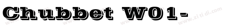 Chubbet W01字体转换